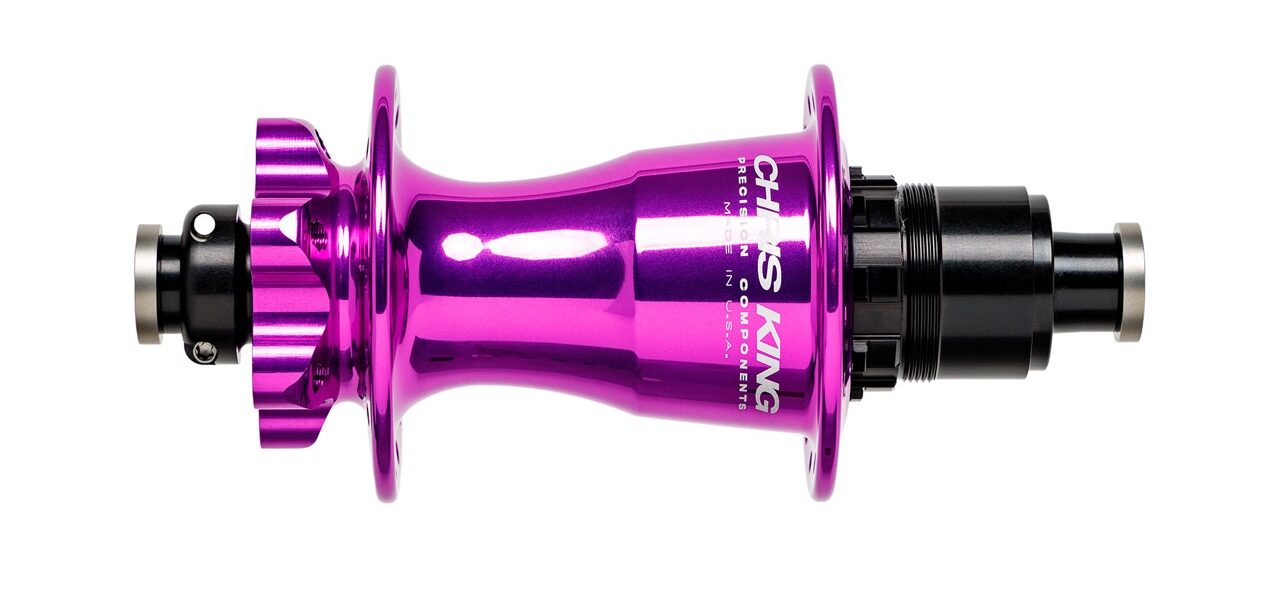 Chris King New Superboost 6 Bolt Hubsets violet