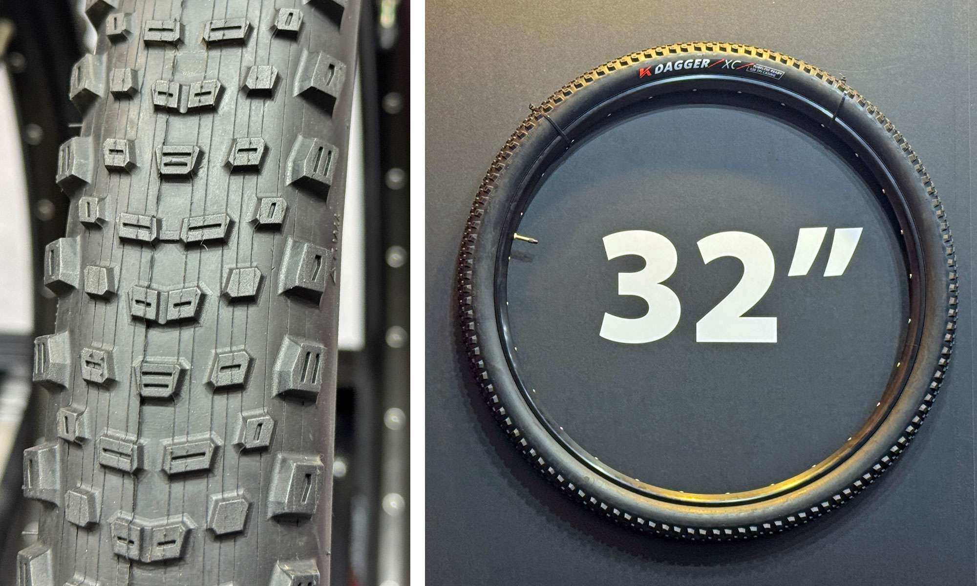 The Kenda Dagger is a top-tier 32" XC tire with a sustainability pedigree