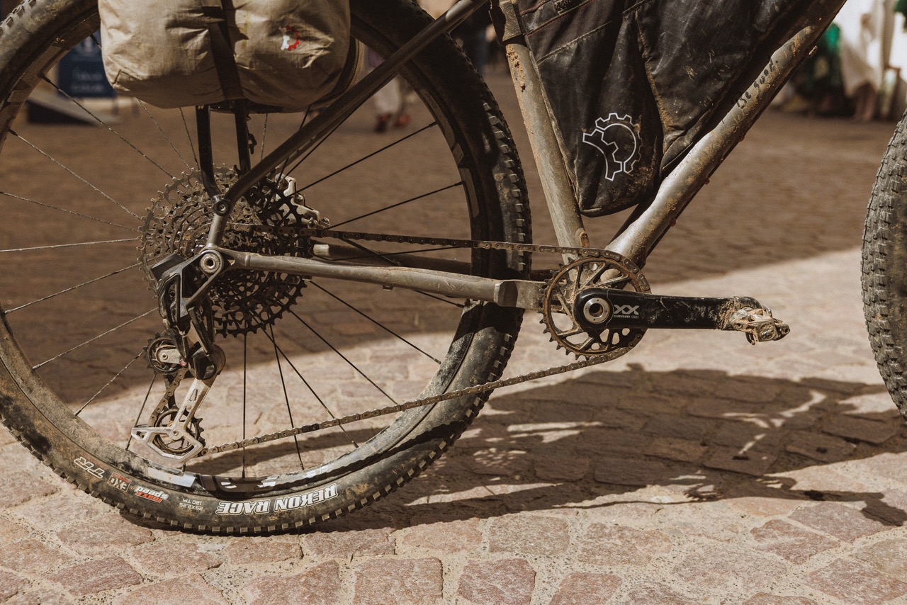 Otso Cycles Next Gen Fenrir Ti drive side out and about