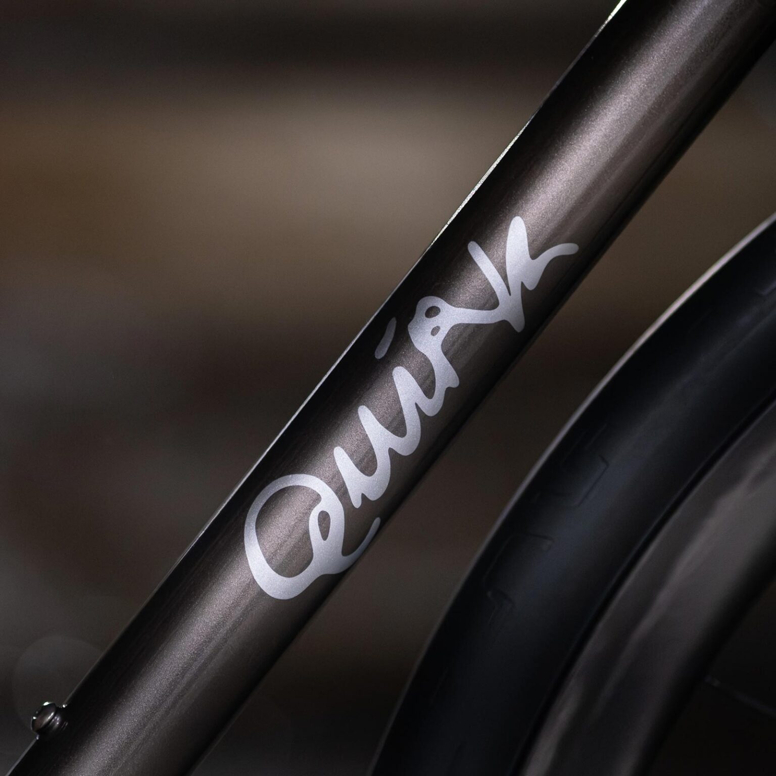 Quirk Cycles Founders Batch limited edition stock steel Mamtor all-road bike, downtube logo