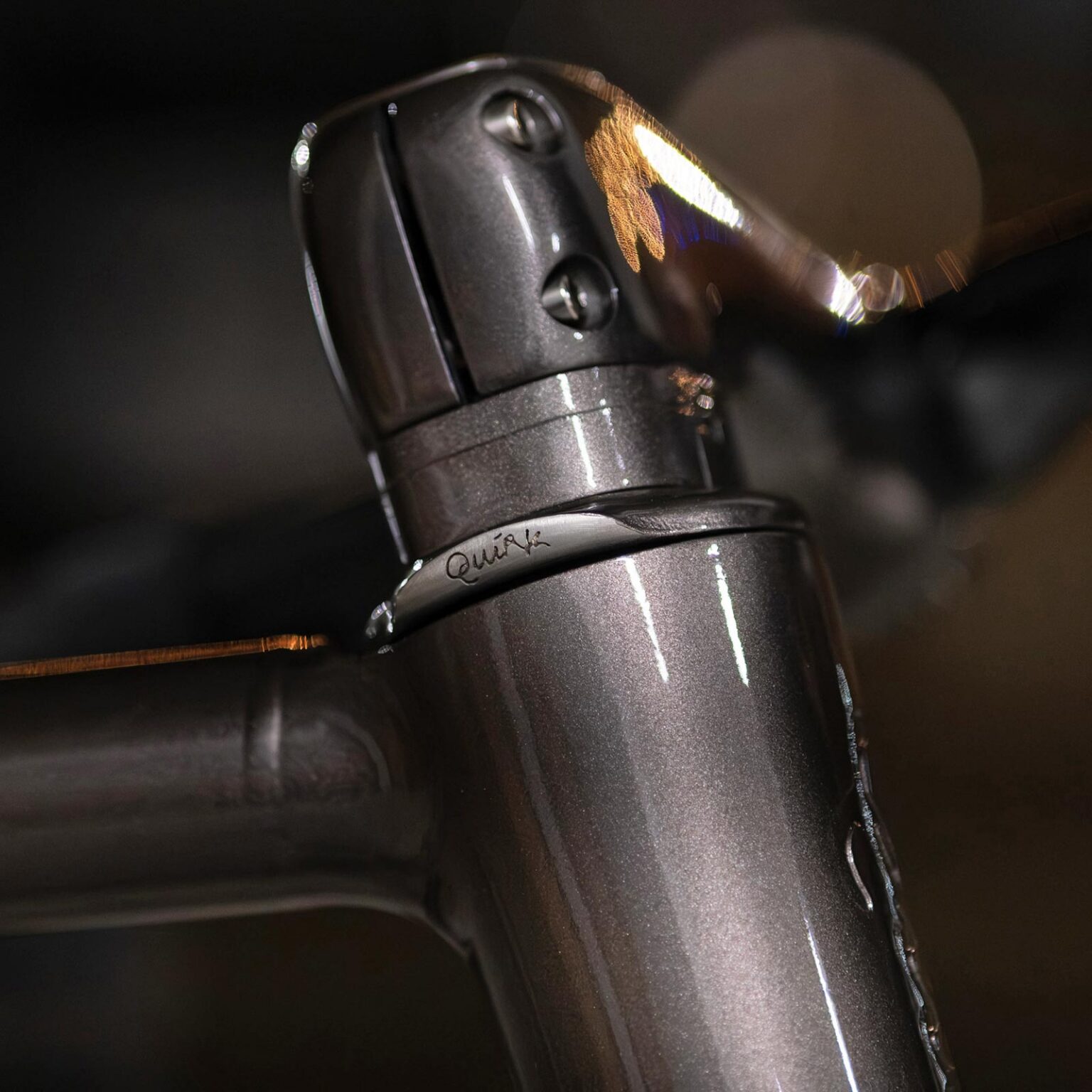 Quirk Cycles Founders Batch limited edition stock steel Mamtor all-road bike, custom headset