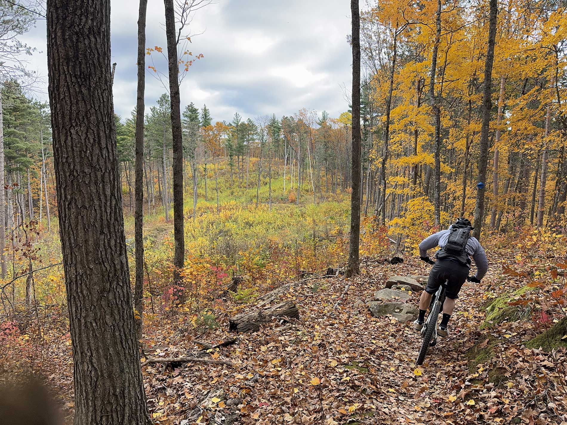 Ari Nebo Peak e-MTB Review: Light Weight eMTB Covers All the Bases (&Velocio Ultrapack Insulated Hoo Damp Ridesof Ground) Recon Backpack Review: Solid Options for Cold & Damp Rides 9 mountain biker riding ari nebo peak eMTB.