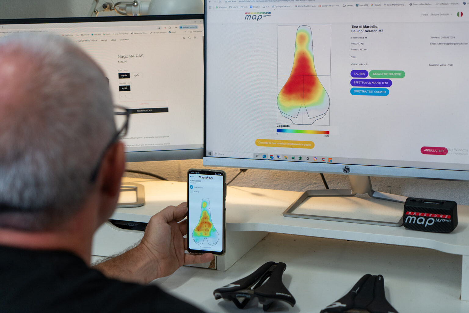 data screens for prologo pressure map my own bicycle saddle cover.