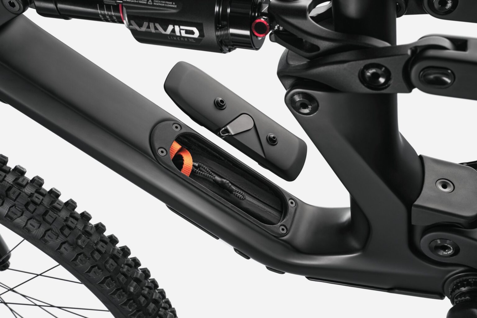 studio image of the Bad Habit storage comartment door being removed.