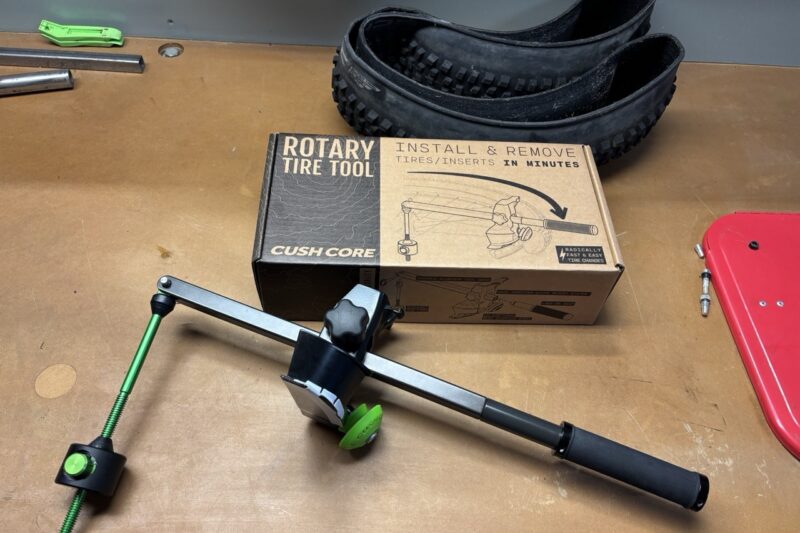 Make Fast & Easy Tire Changes (with Inserts!) with CushCore’s New Rotary Tire Tool