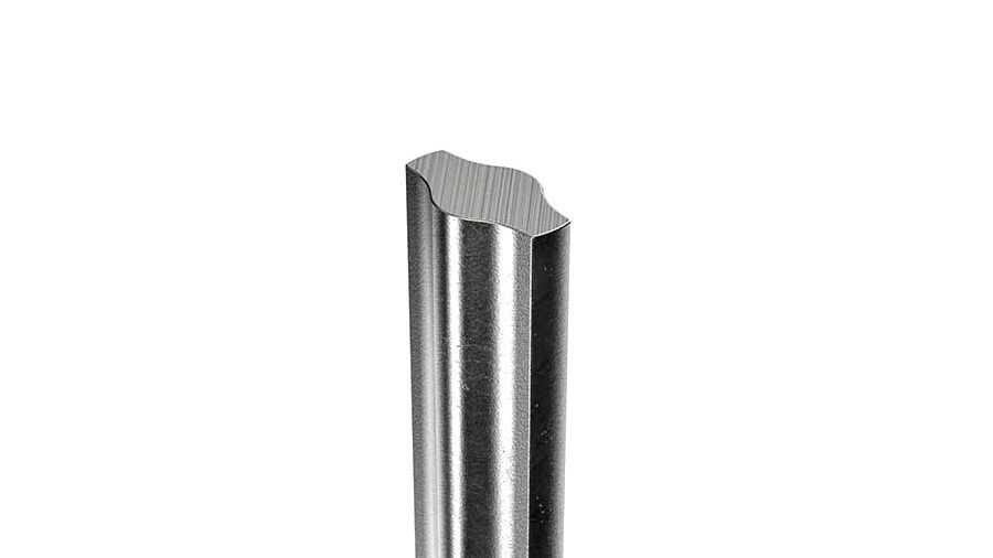 DT Swiss RevoLite all-new premium lightweight bladed double-butted stainless steel mountain bike spokes, cross section