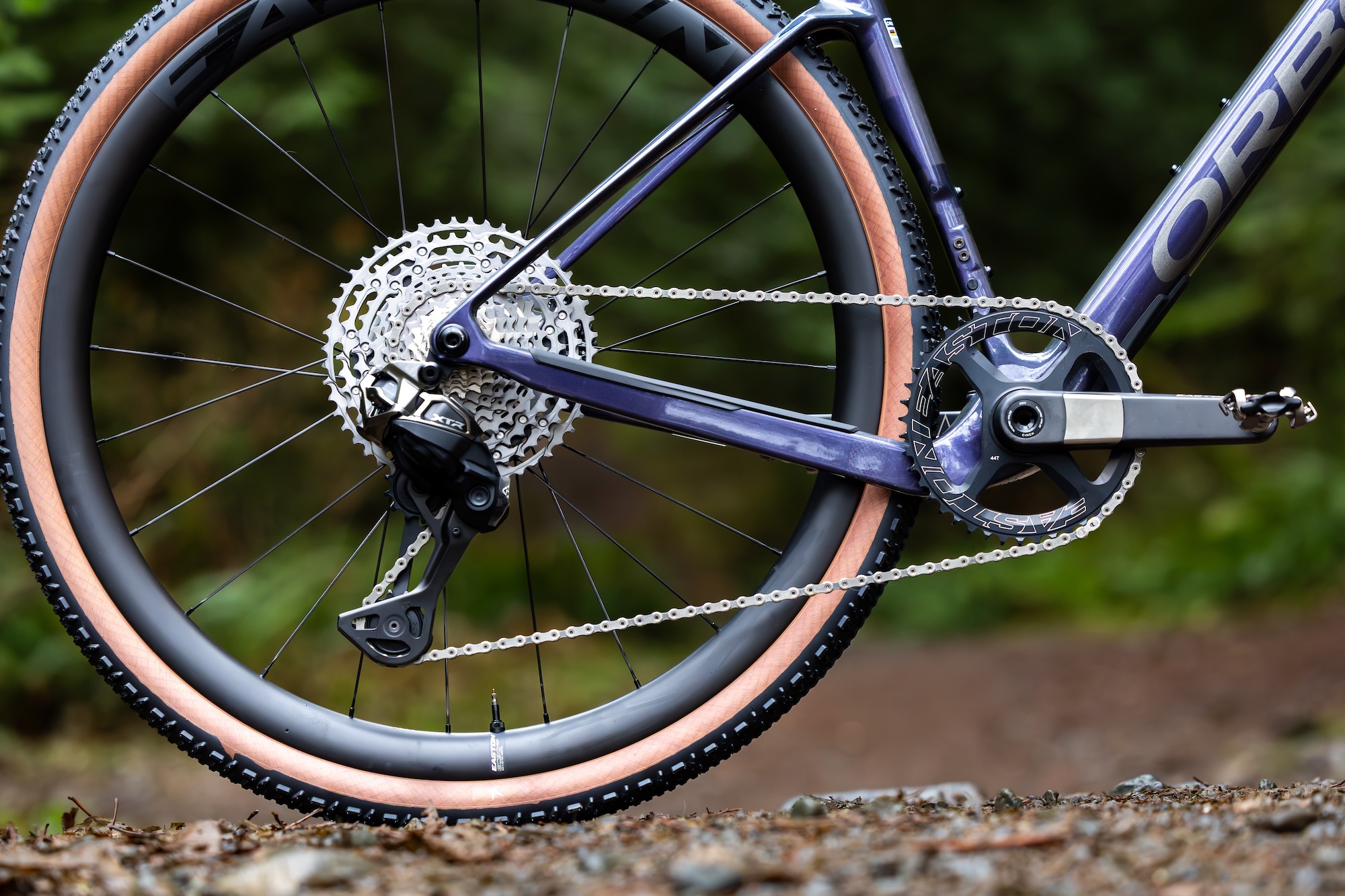 the Easton EC90 ALX cranks on a gravel bike