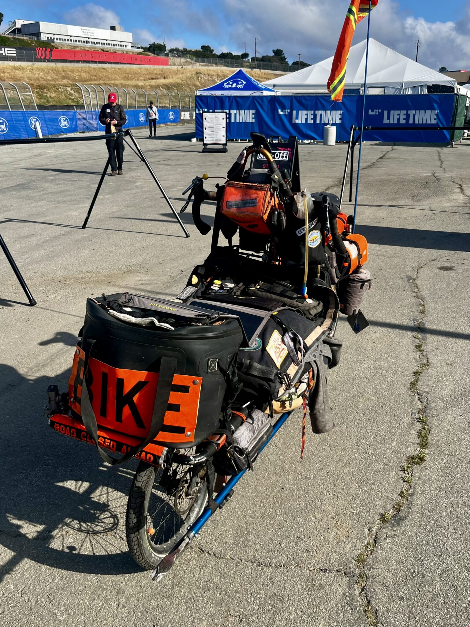 Erik has lived out of/off of his bike for the last three years. This is his 3rd Sea Otter