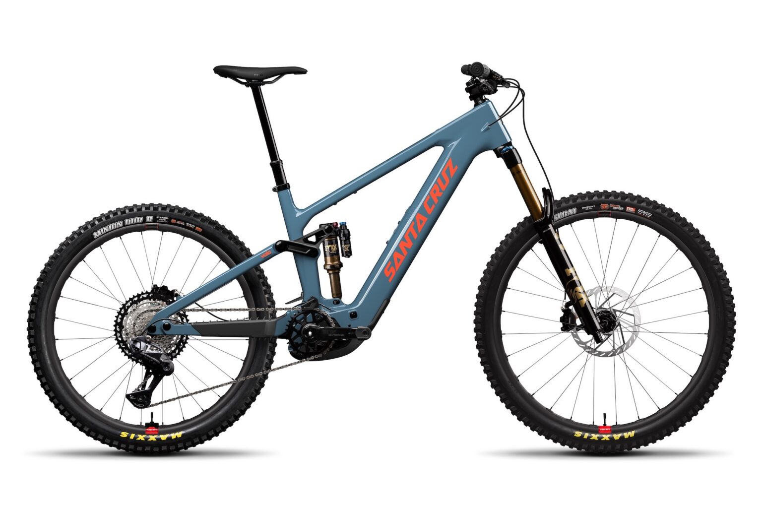 studio image of the Santa Cruz Vala CC XT Di2 build in the Gloss Blue color