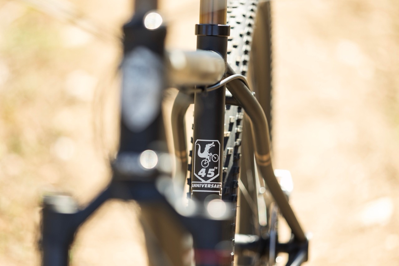 Moots Cycles 45th Anniversary Special Edition Finish seat tube