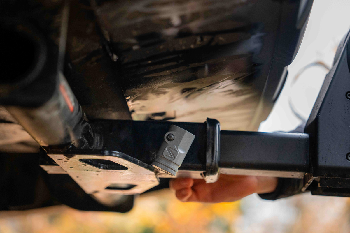 Saris SuperClamp G4 Hitch Rack, hitch lock