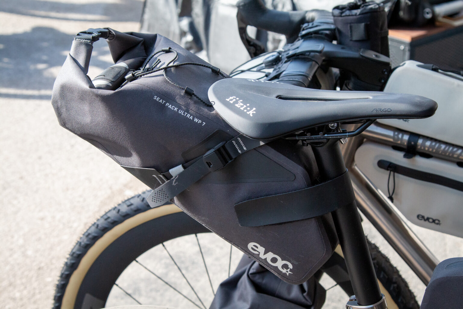 Evoc bike packing bags saddle bag