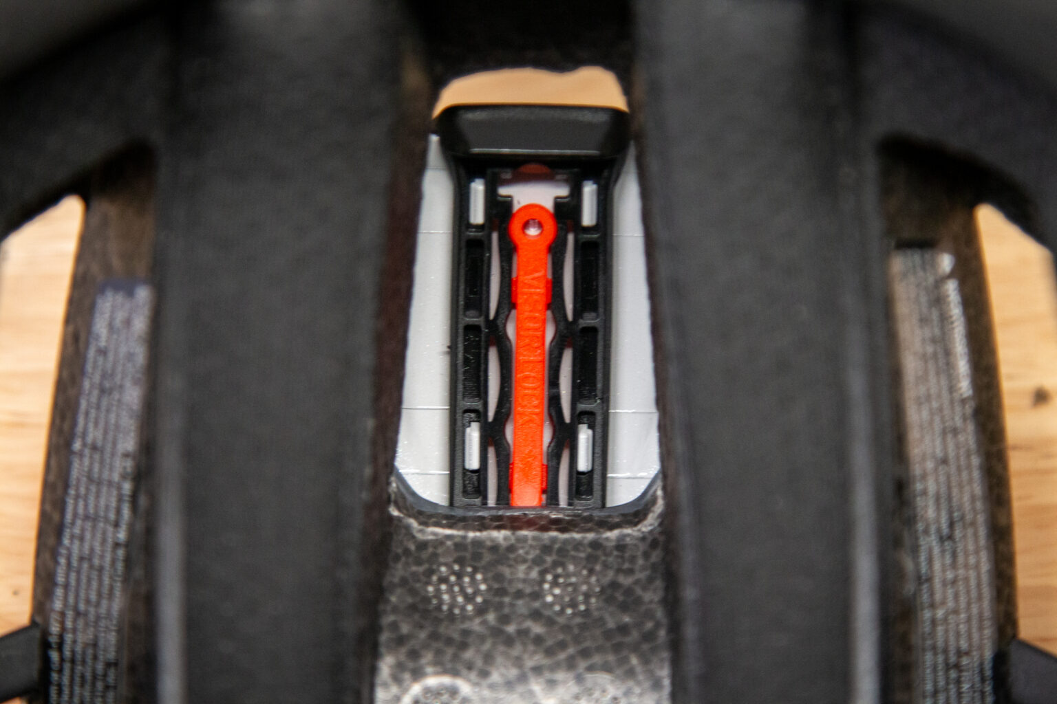 Specialized Ambush 3 helmet visor lock installed