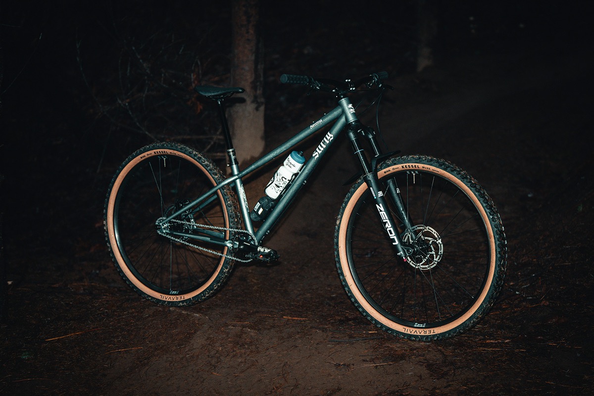 Surly Bikes Sorceress Hardtail in the dark