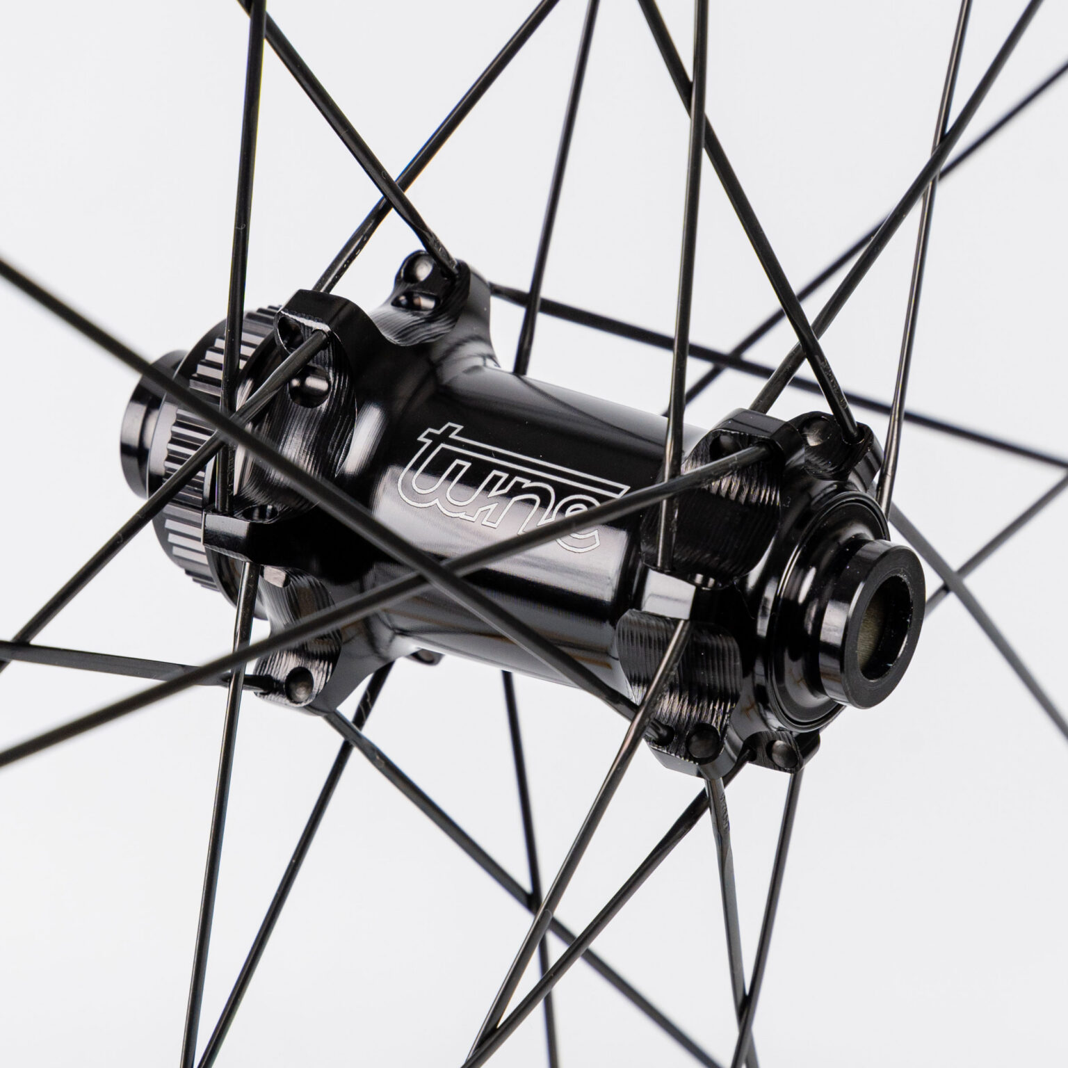 Tune Nano Gravel 45 lightweight all-rounder carbon gravel bike wheels, black hub