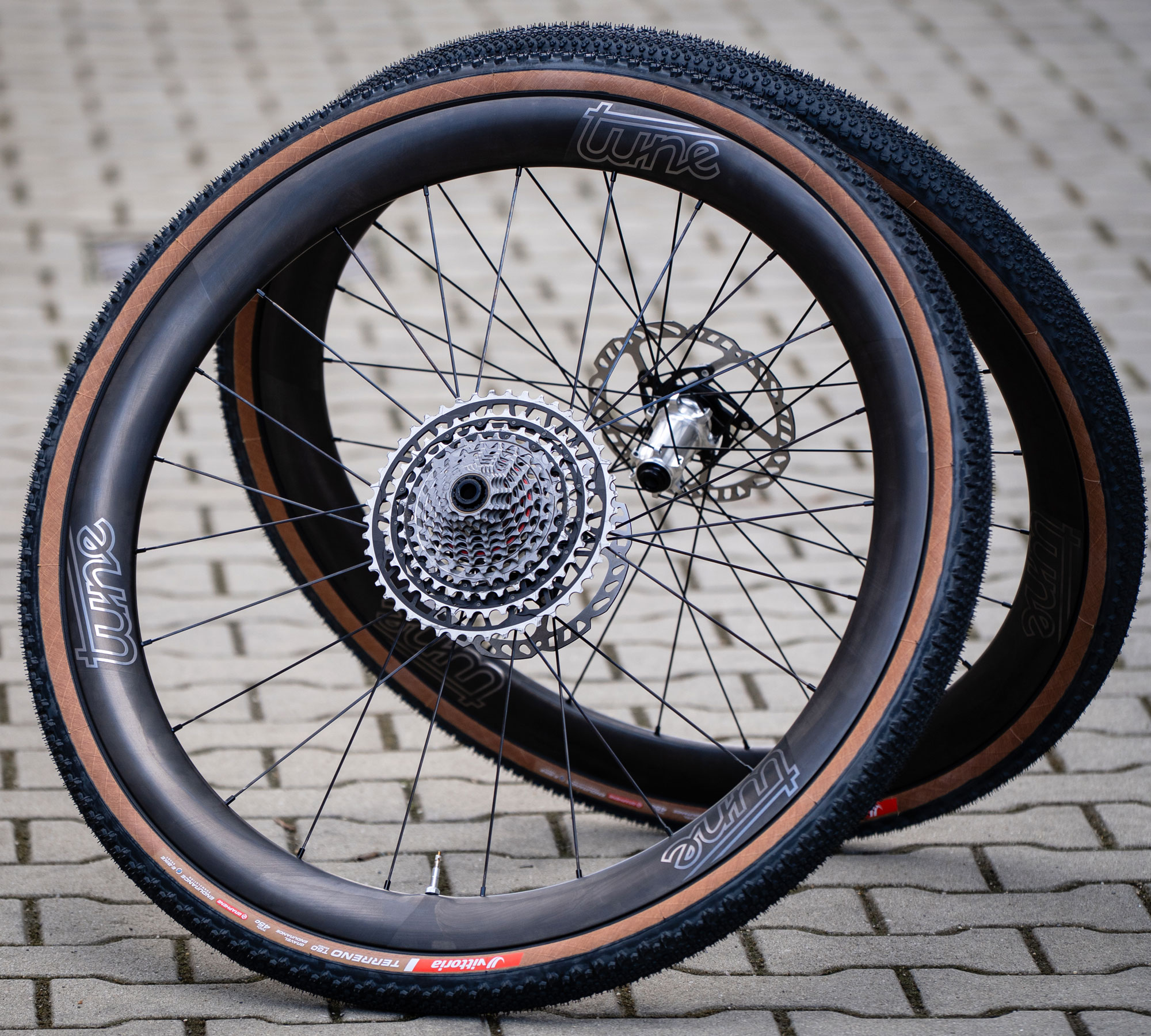 Tune Nano Gravel 45 lightweight all-rounder carbon gravel bike wheels, pair