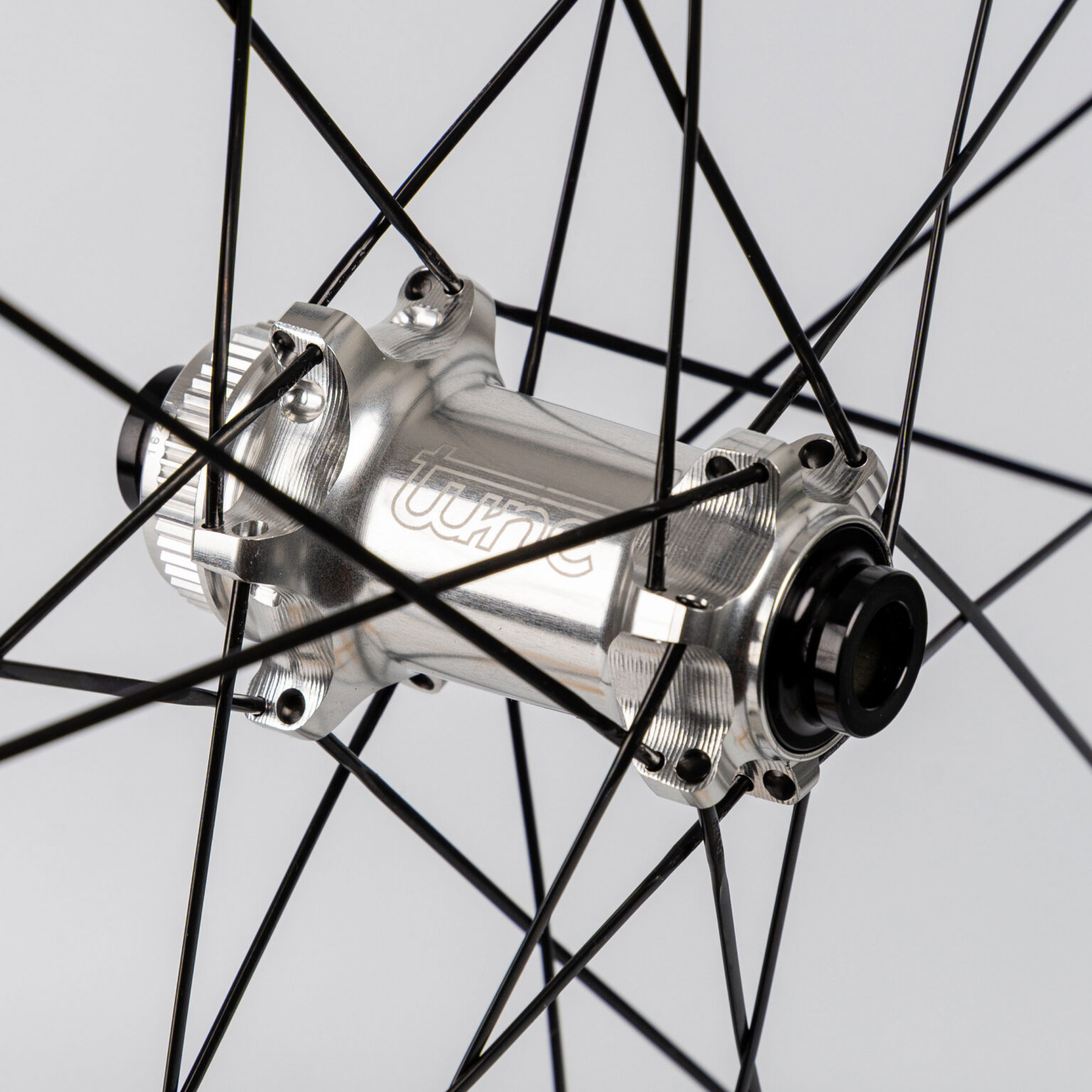 Tune Nano Gravel 45 lightweight all-rounder carbon gravel bike wheels, silver hub