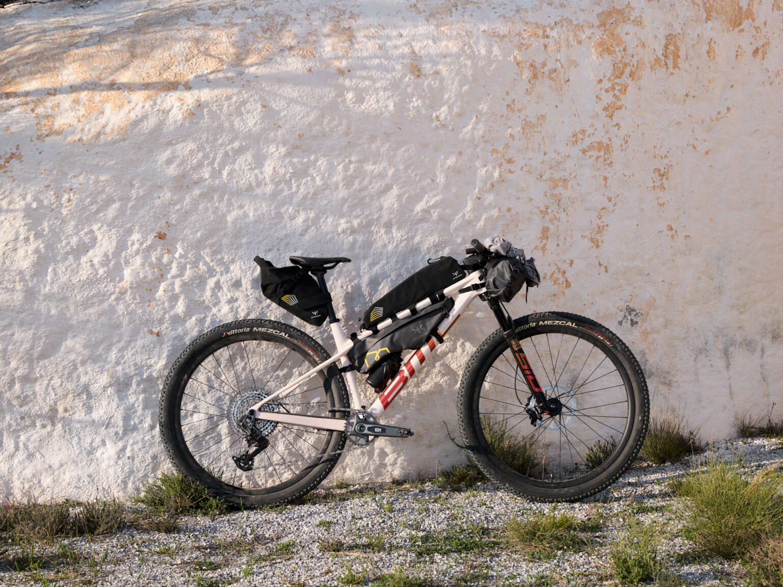 BMC Twostroke loaded up for bikepacking