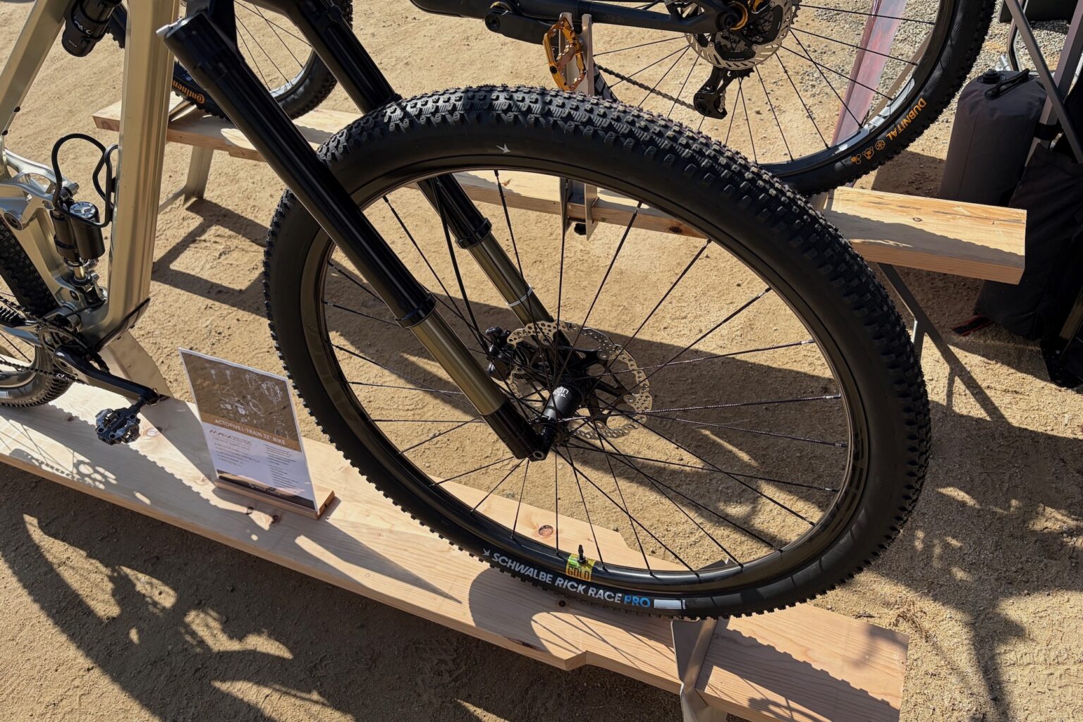The Intend samurai fork on the Actofive bike at Sea Otter