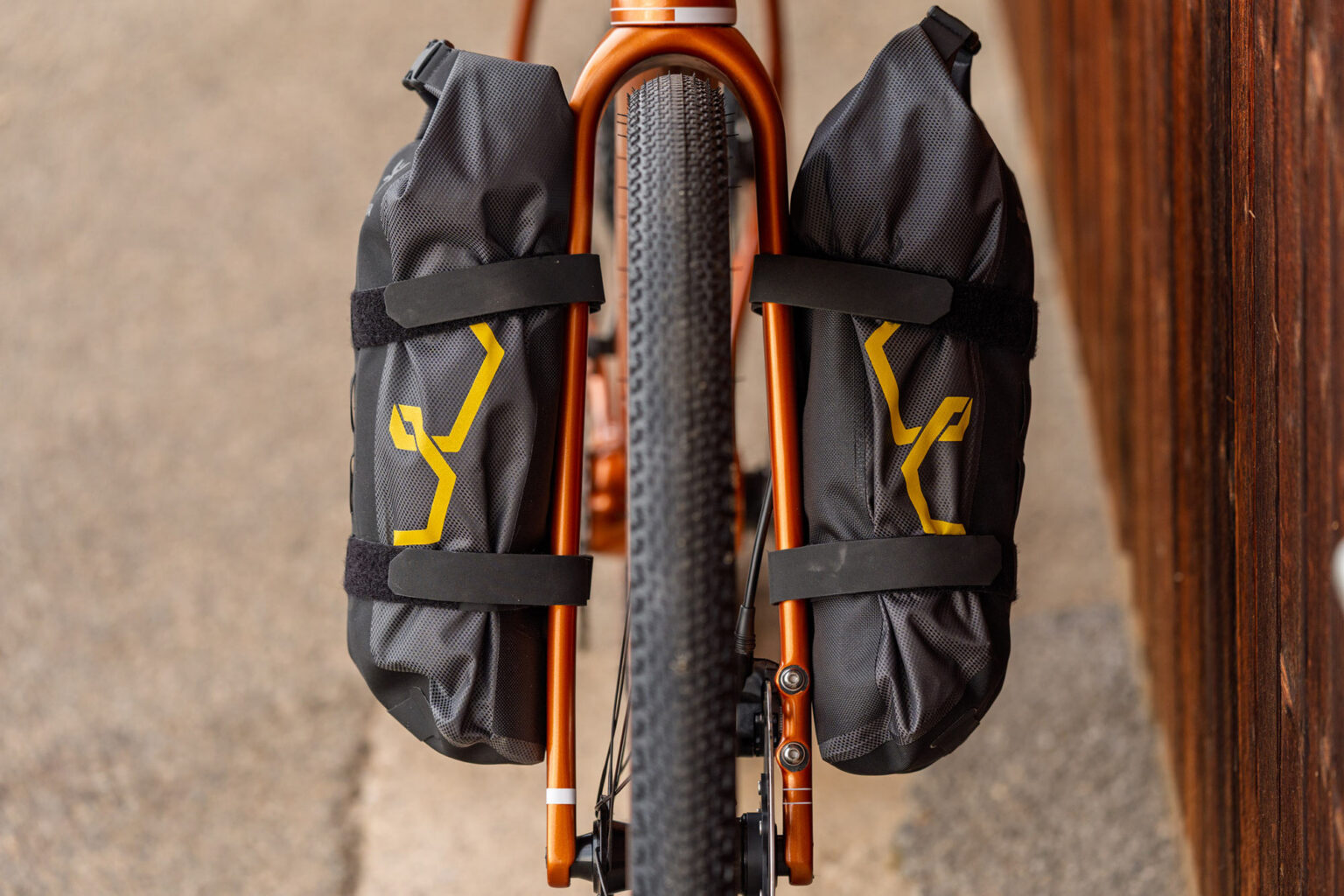 front view of open up 2 adventure u-turn fork.