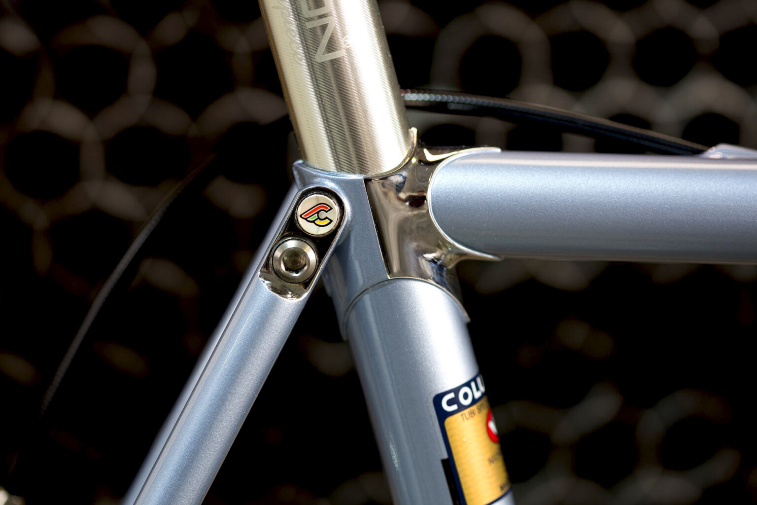 2026 Cinelli Supercorsa lugged steel road bike: chrome seat clsuter lug