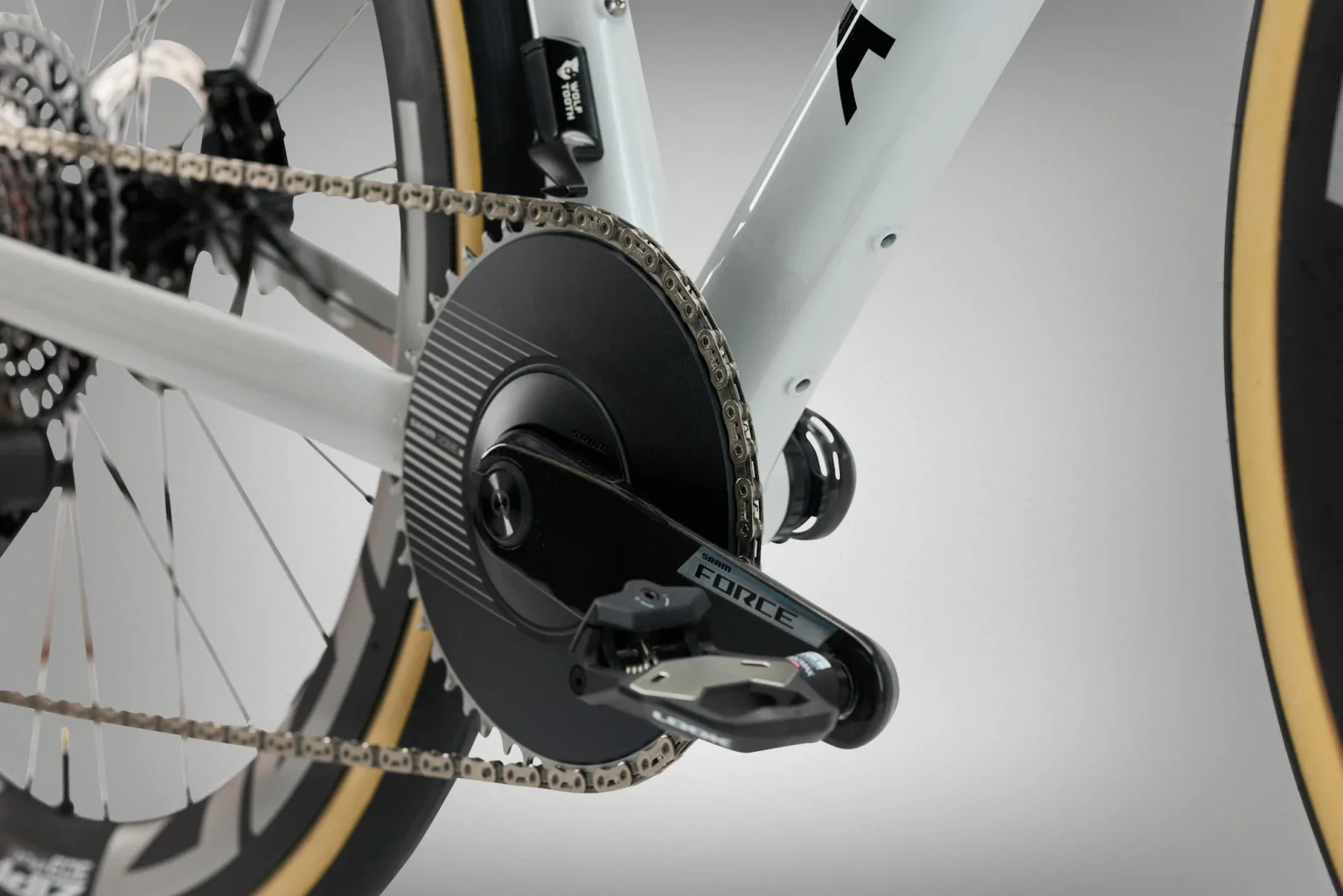 closeup details of allied echo road bike.