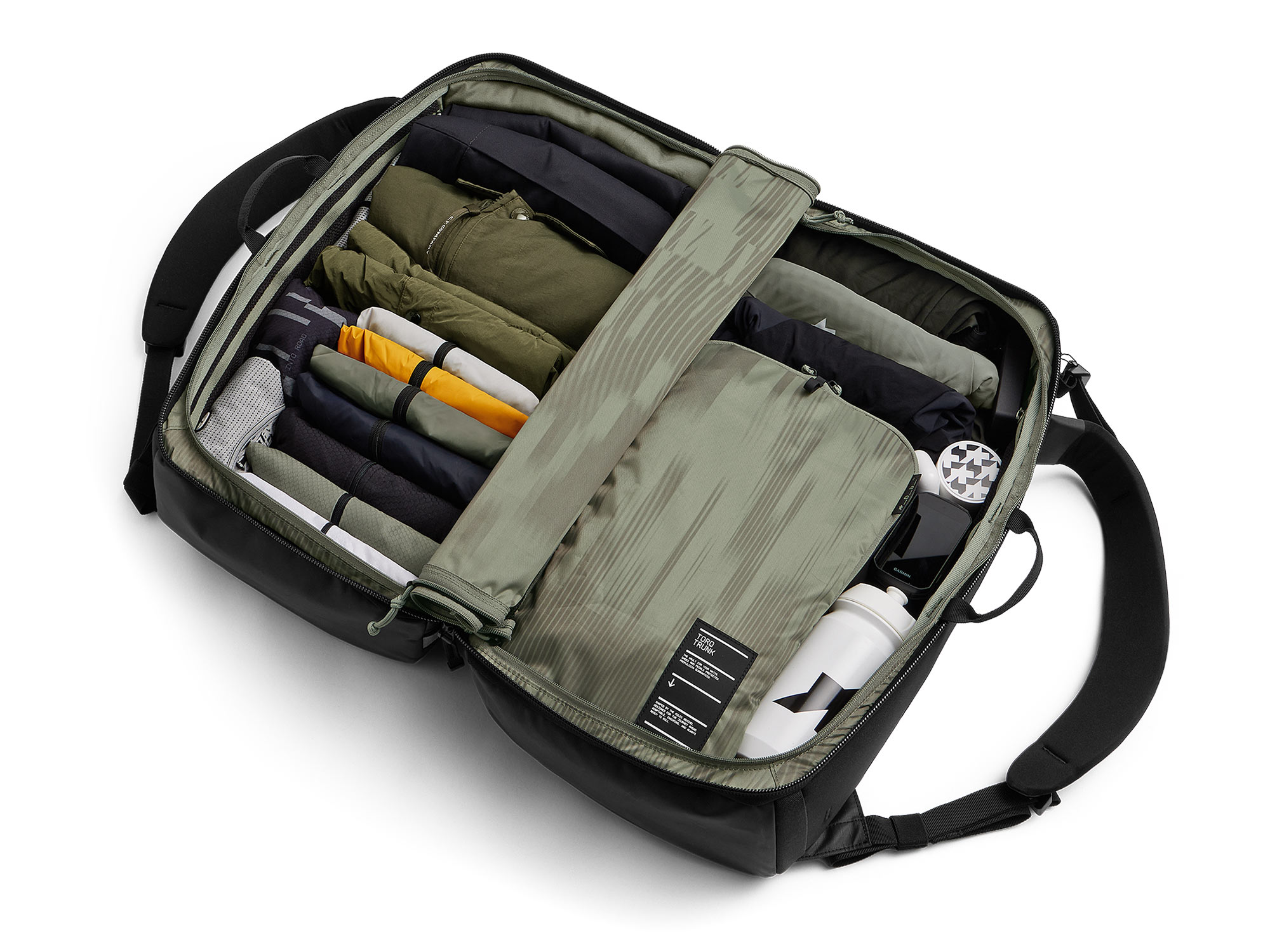 Assos+Db Douchebags Bike Travel Bag 3-delt bagagesæt til cyklister: Roamer Pro Split Duffel 50L