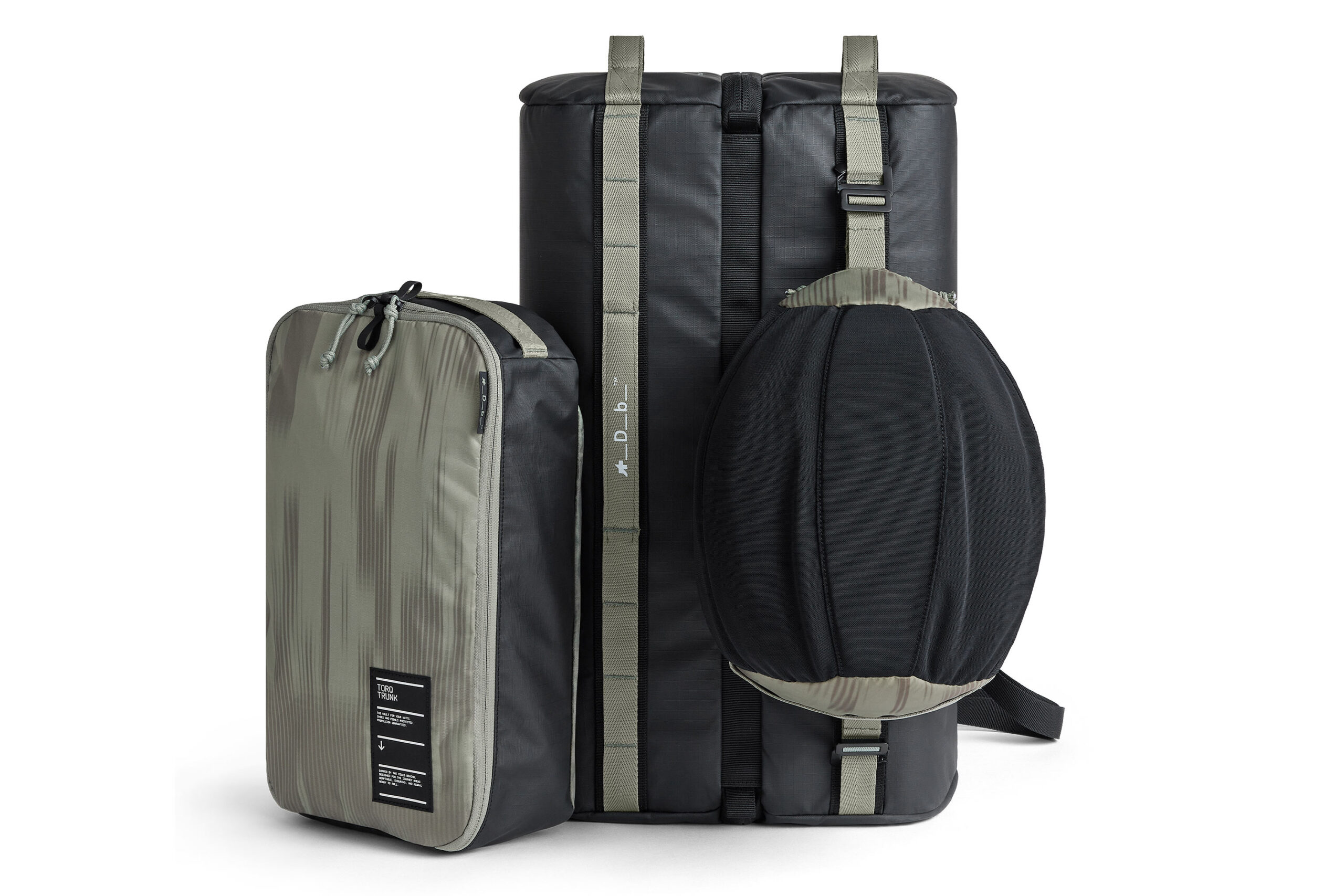 Assos+Db Douchebags Bike Travel Bag 3-delt bagagesæt til cyklister: komplet bundt