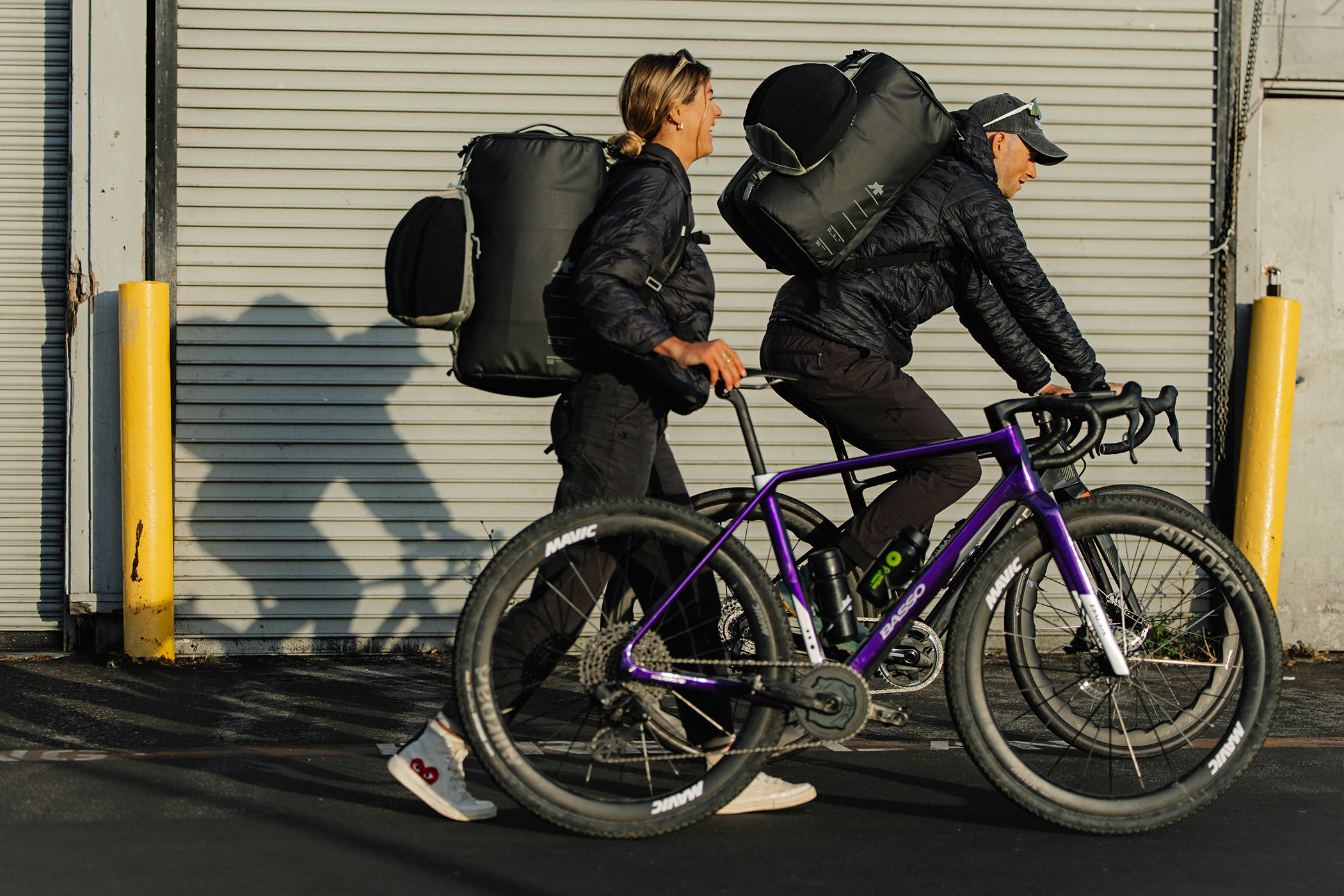 Assos x Db Bike Travel Bag collab: 3-delt bagagesæt til cyklister, på cykel