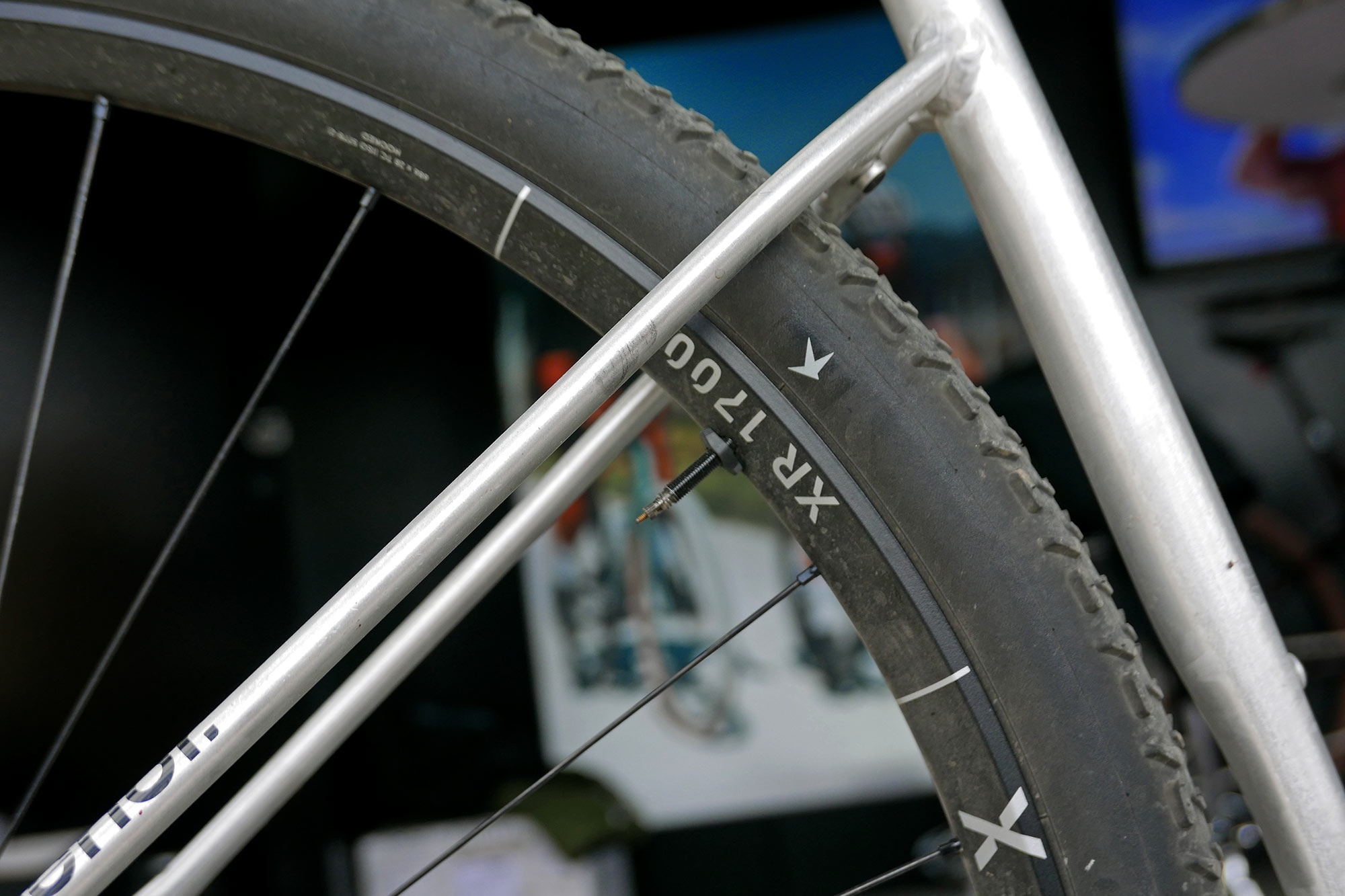 first spotted production DT Swiss 32" wheels with production XR 1700 Spine labels