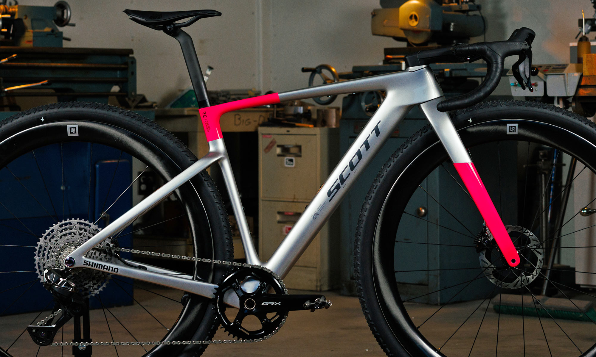 Scott 32-tommer Racing Concept prototype aero gravel cykel til UNBOUND: Jones' stel