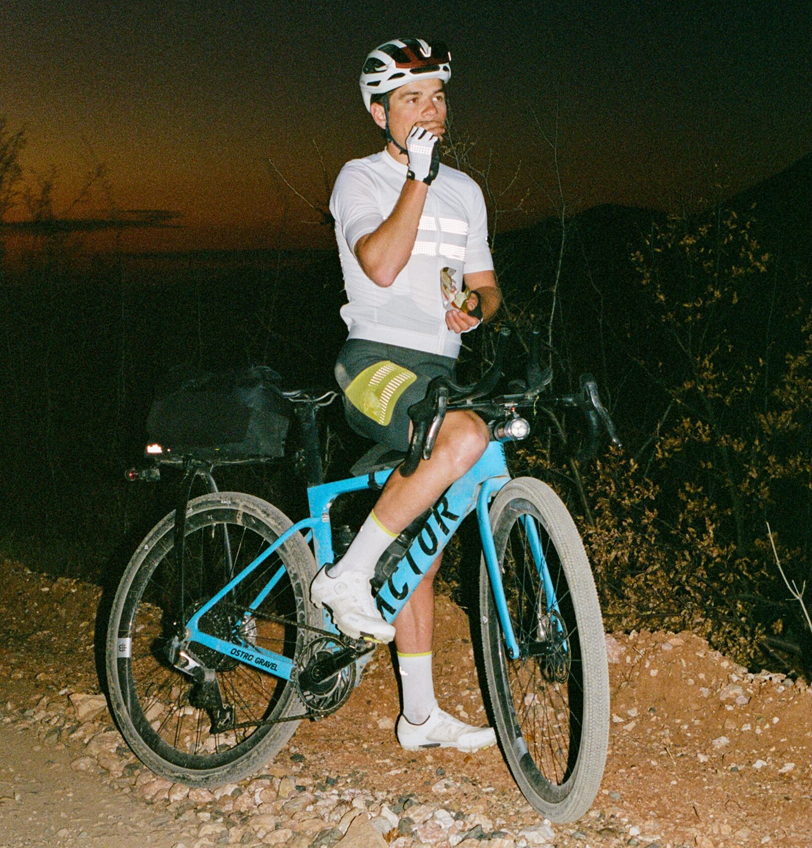 Victor Bosoni in the Brevet Lightweight Jersey