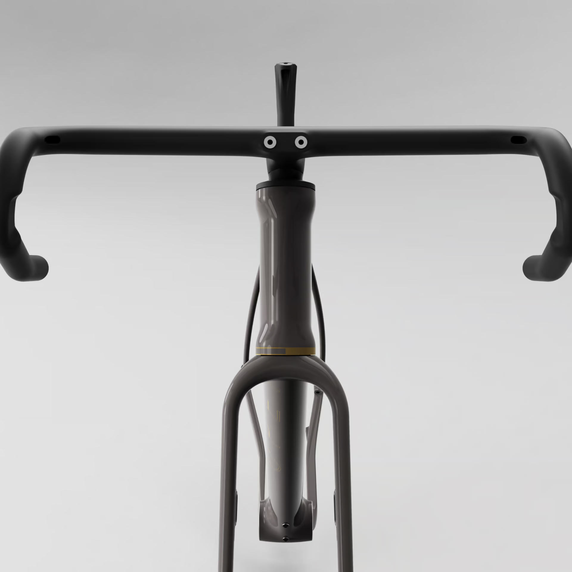 top view of open wide gravel bike frameset.