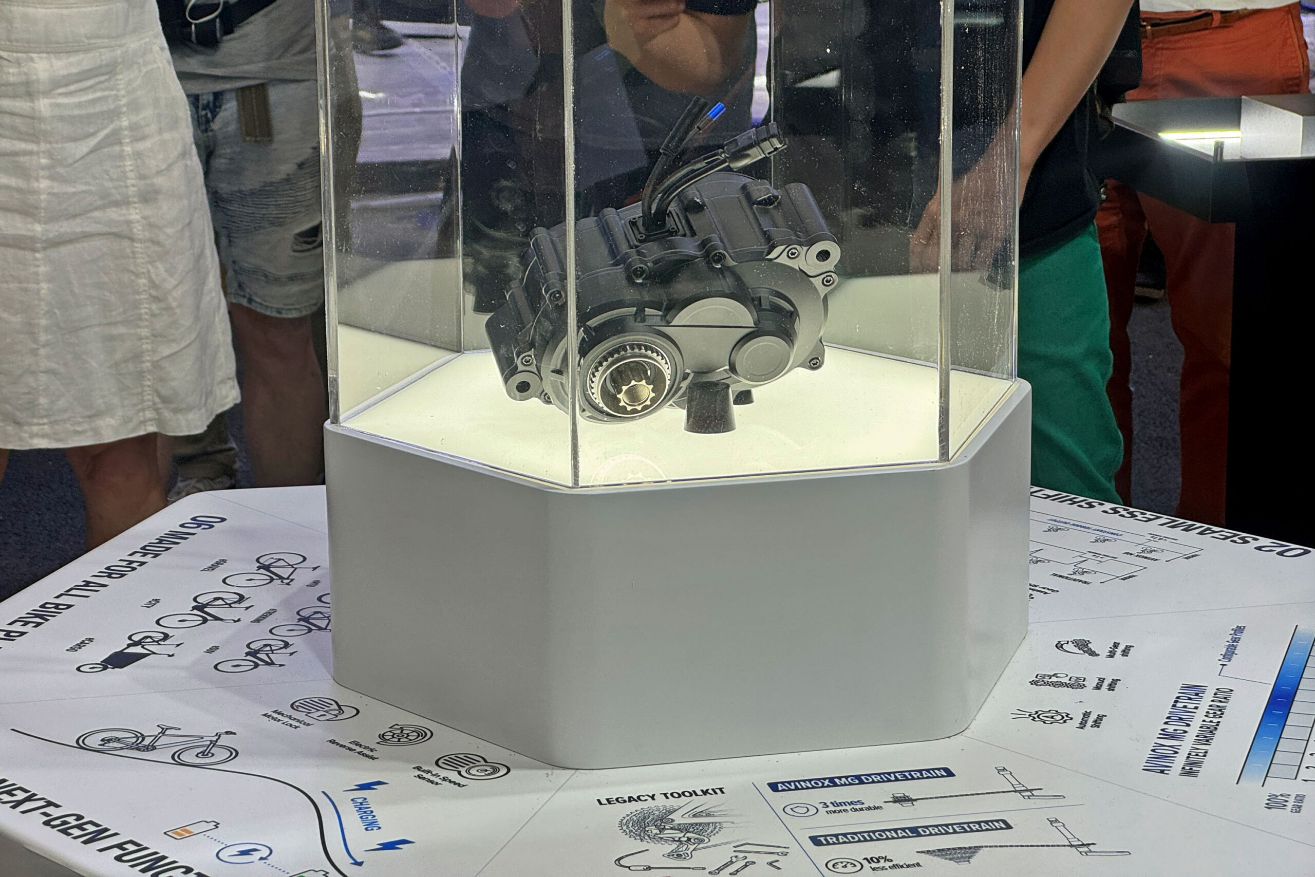 Avinox MG Concept kombineret ebike motor og gearkasse udstillet på Eurobike 2026