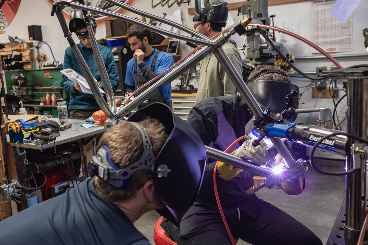 Caletti Framebuilder Summit welding