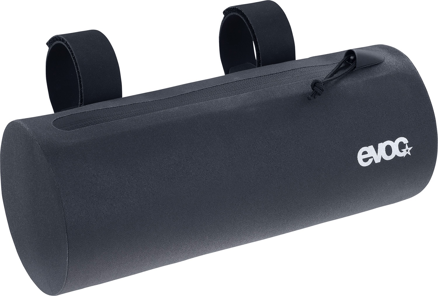 studio image of the front of the Evoc handlebar pack 1.5 in black