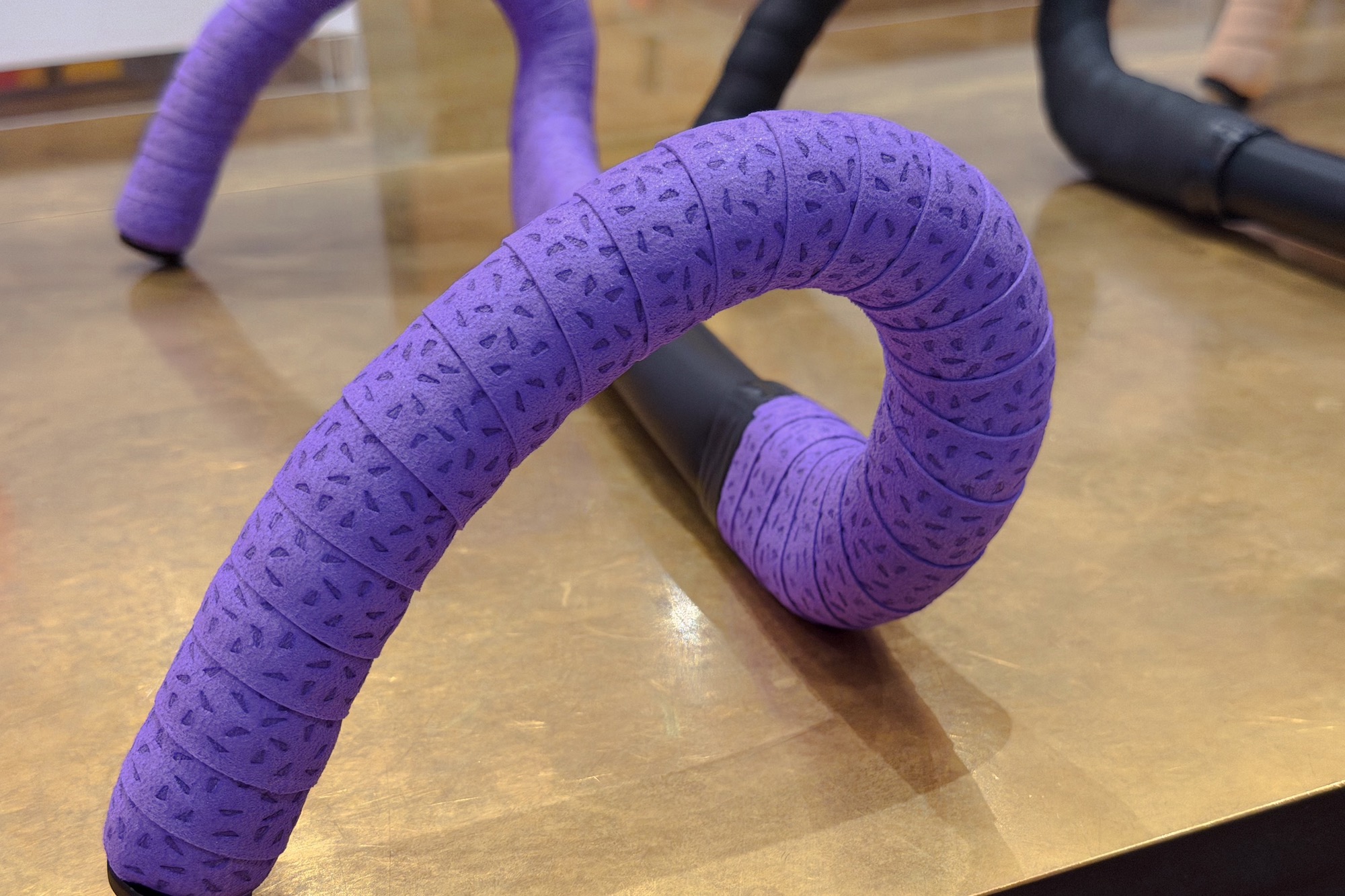 close view of the texture on the Ergon BT tape at Eurobike.