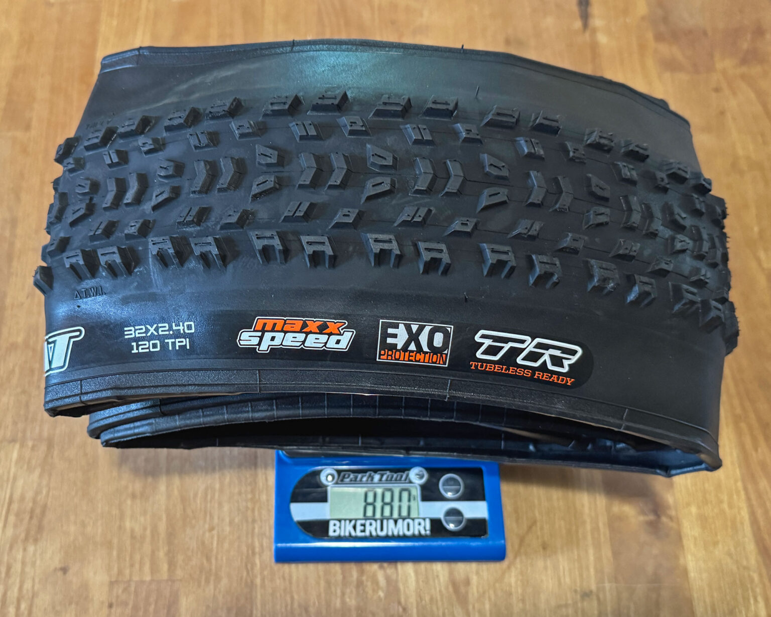 ny 32" Maxxis XC mountainbike dæk: Aspen AT 32x2,4" faktisk vægt