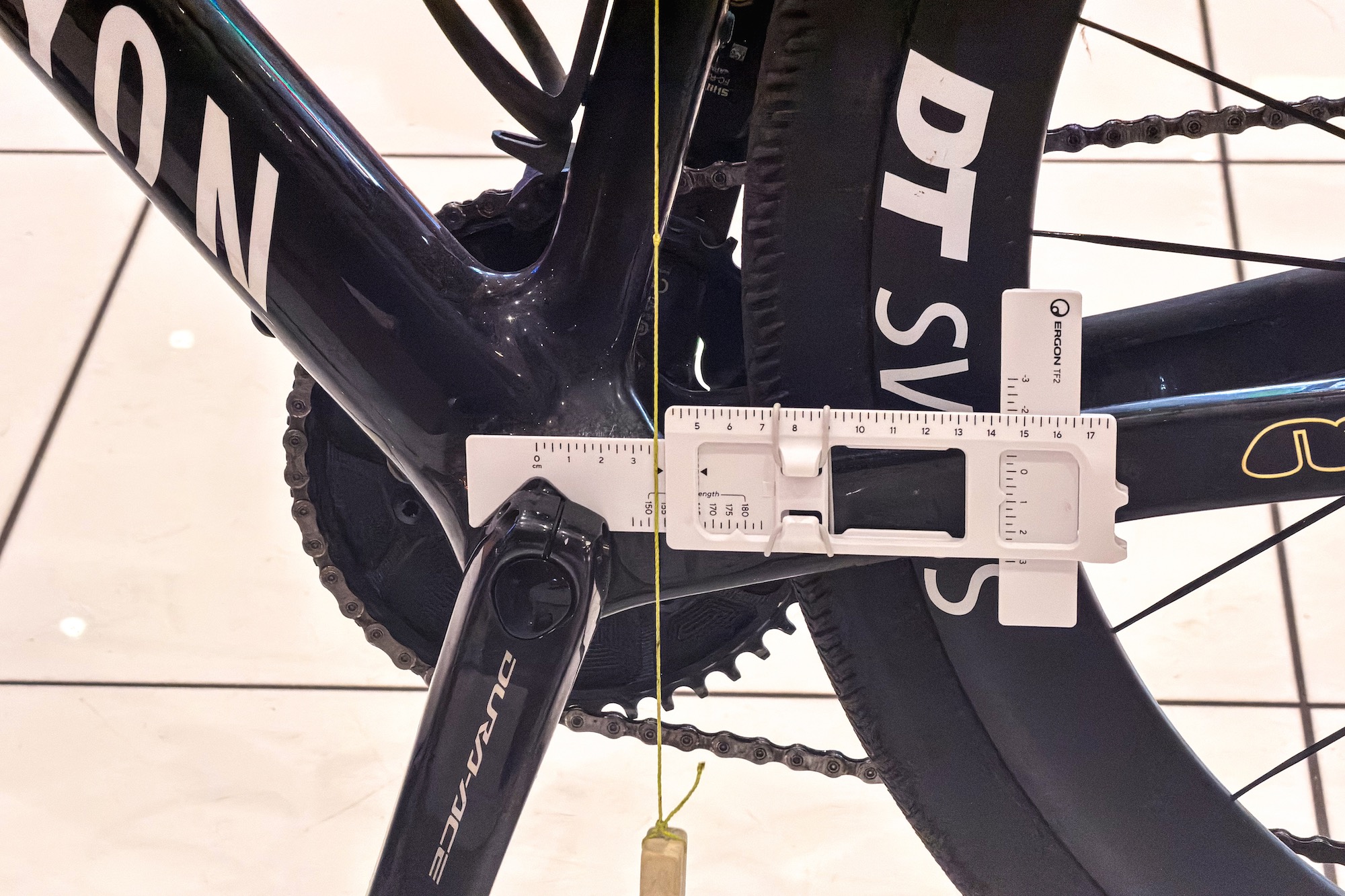the TF2 Tool on a bike measuring fit