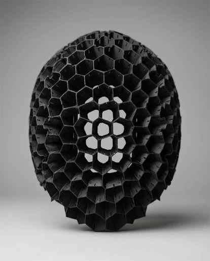 studio image of the full hexagonal inner shell of the KAV Silvo