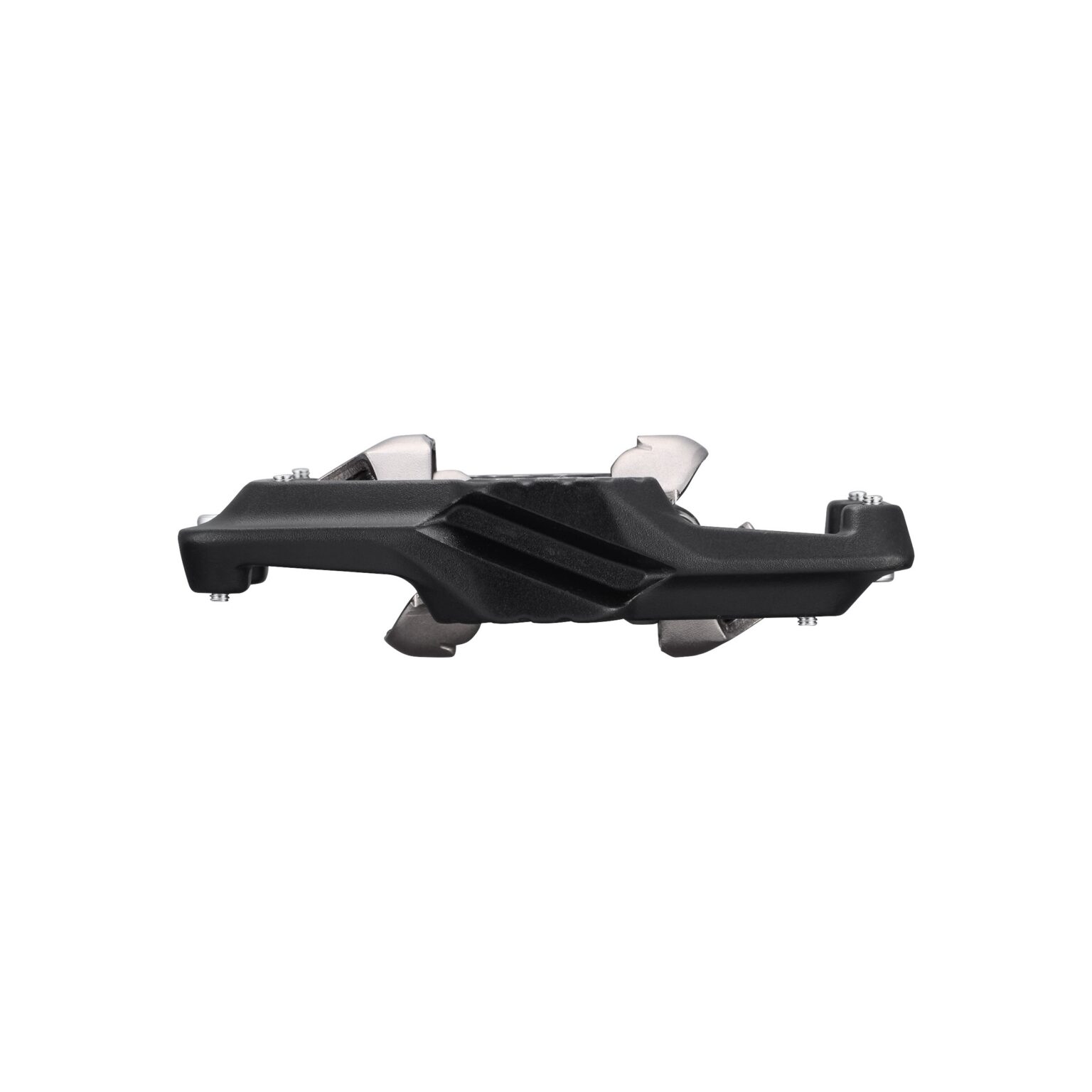 studio image of the Shimano XT Trail Pedals viewed from the side to show its profile