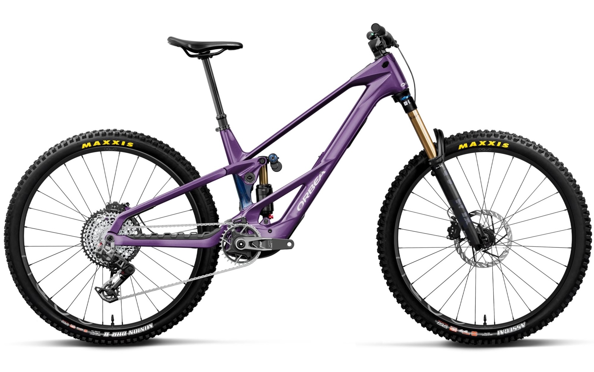 studio image of the Orbea Wild LT M-Team RS in Royal Plum