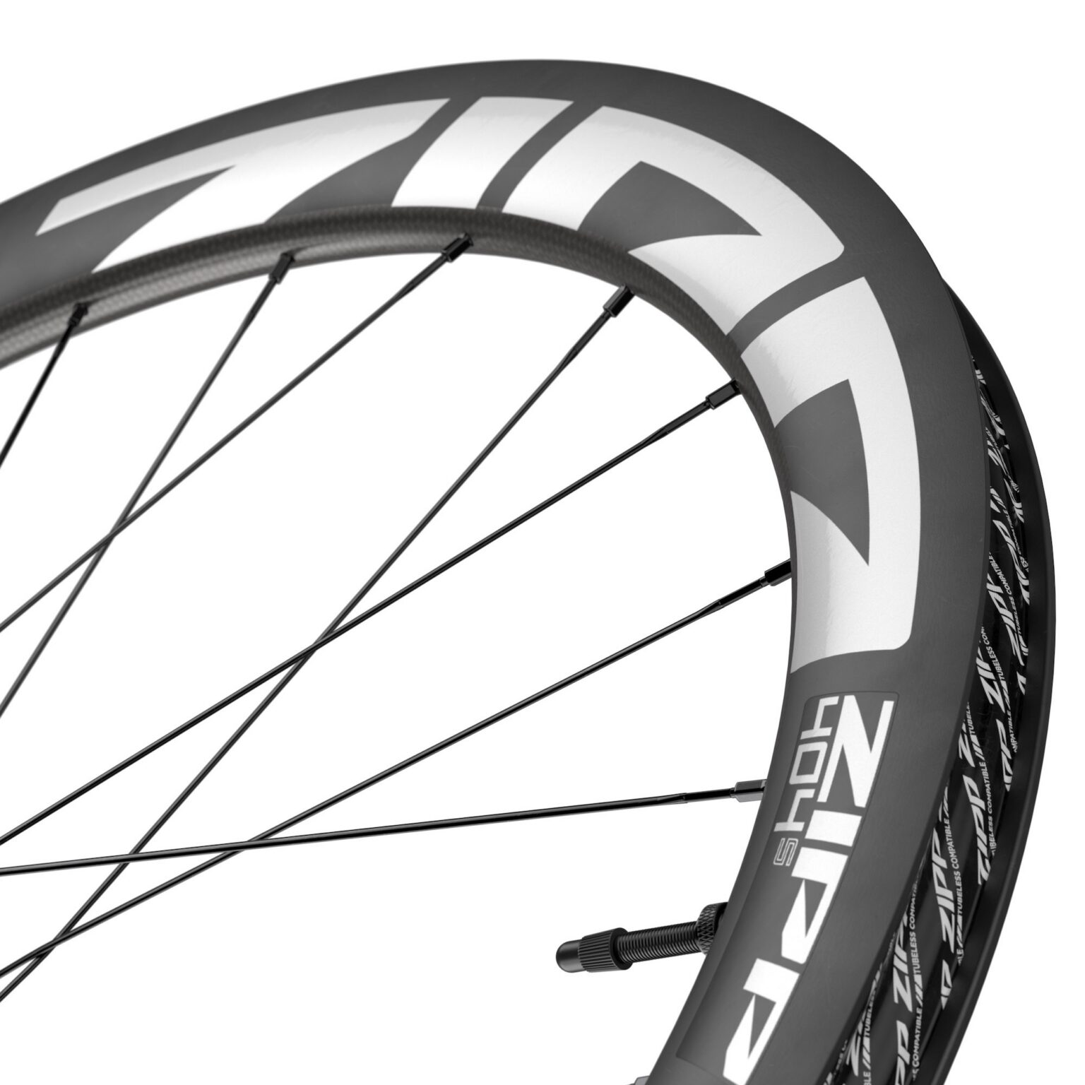 studio image of the zipp 404 S rim showing the rim depth
