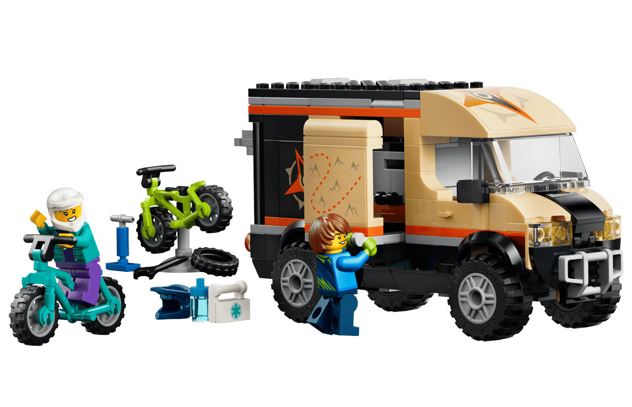 LEGO Mountain Bike Adventure Van has Fat Tires for All