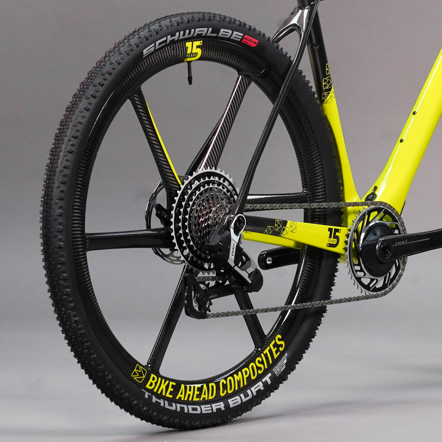 2026 Bike Ahead The Superfast Edition 15 limited edition ultralight German carbon gravel bike: BiTurbo Gravel Aero 6-spoke wheels