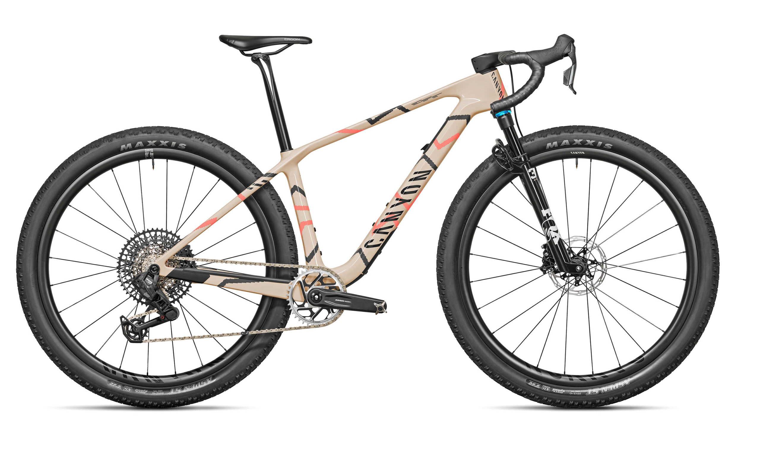 2026 Canyon Exceed CFR Gravel letvægts carbon dropbar adventure bikepacking cykel, komplet