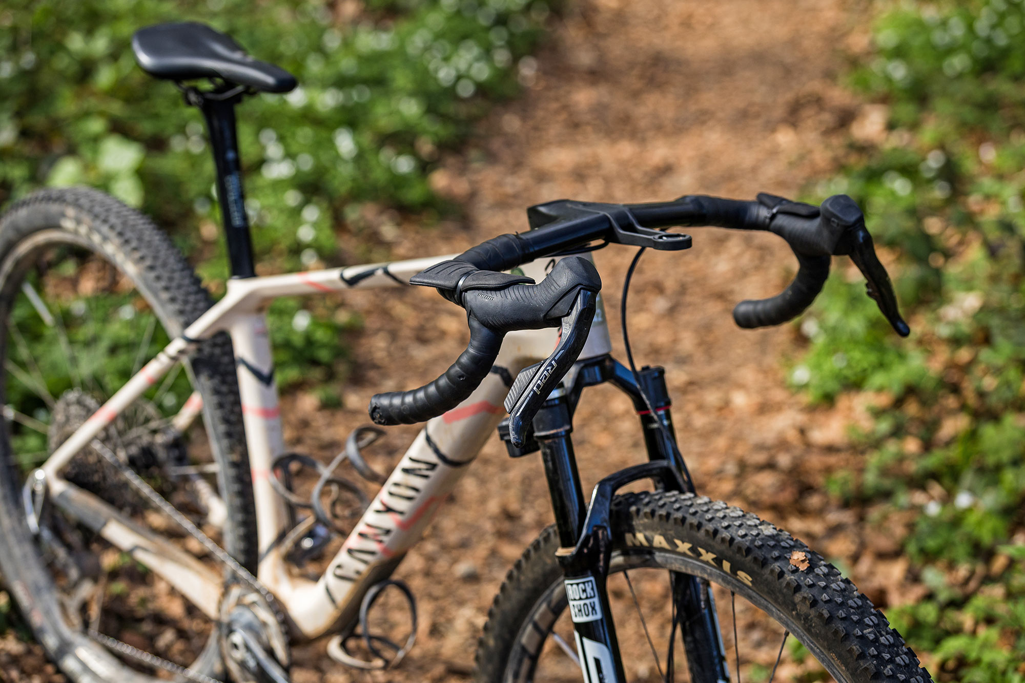 2026 Canyon Exceed CFR Gravel letvægts carbon dropbar adventure bikepacking cykel: tilpasset Atlas Mountain Race opsætning