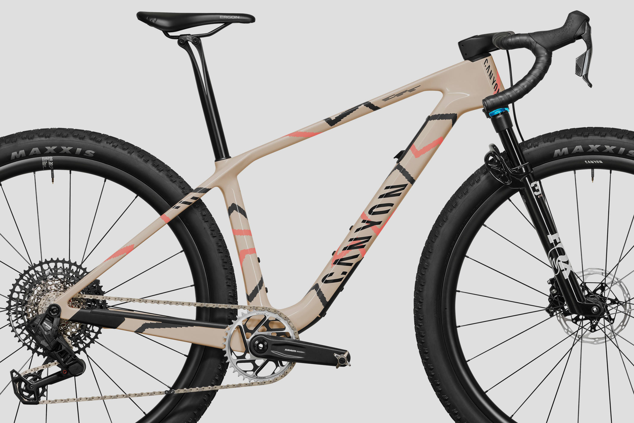 2026 Canyon Exceed CFR Gravel letvægts carbon dropbar adventure bikepacking cykel, tæt på