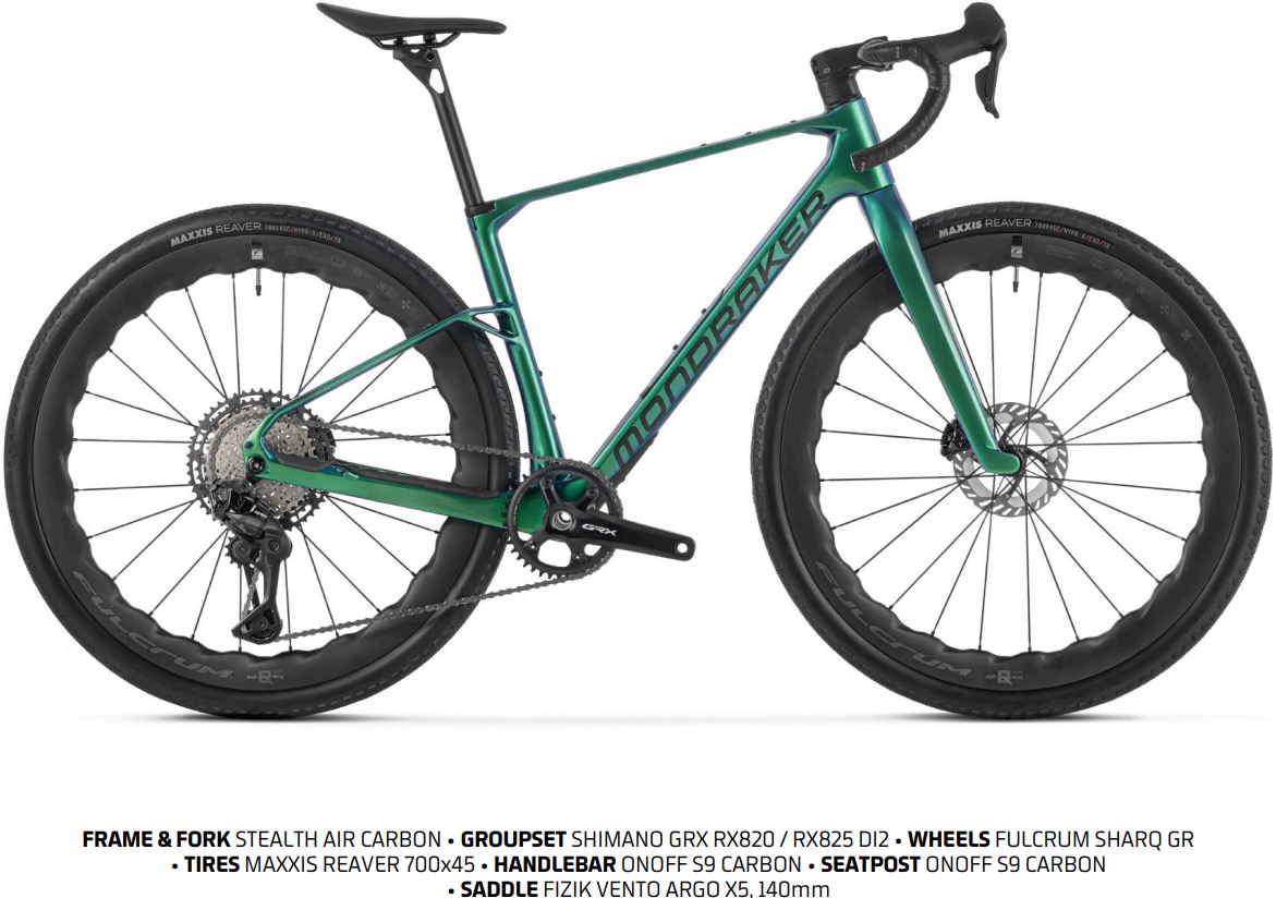 studiebillede af Mondraker Arid Carbon RS build