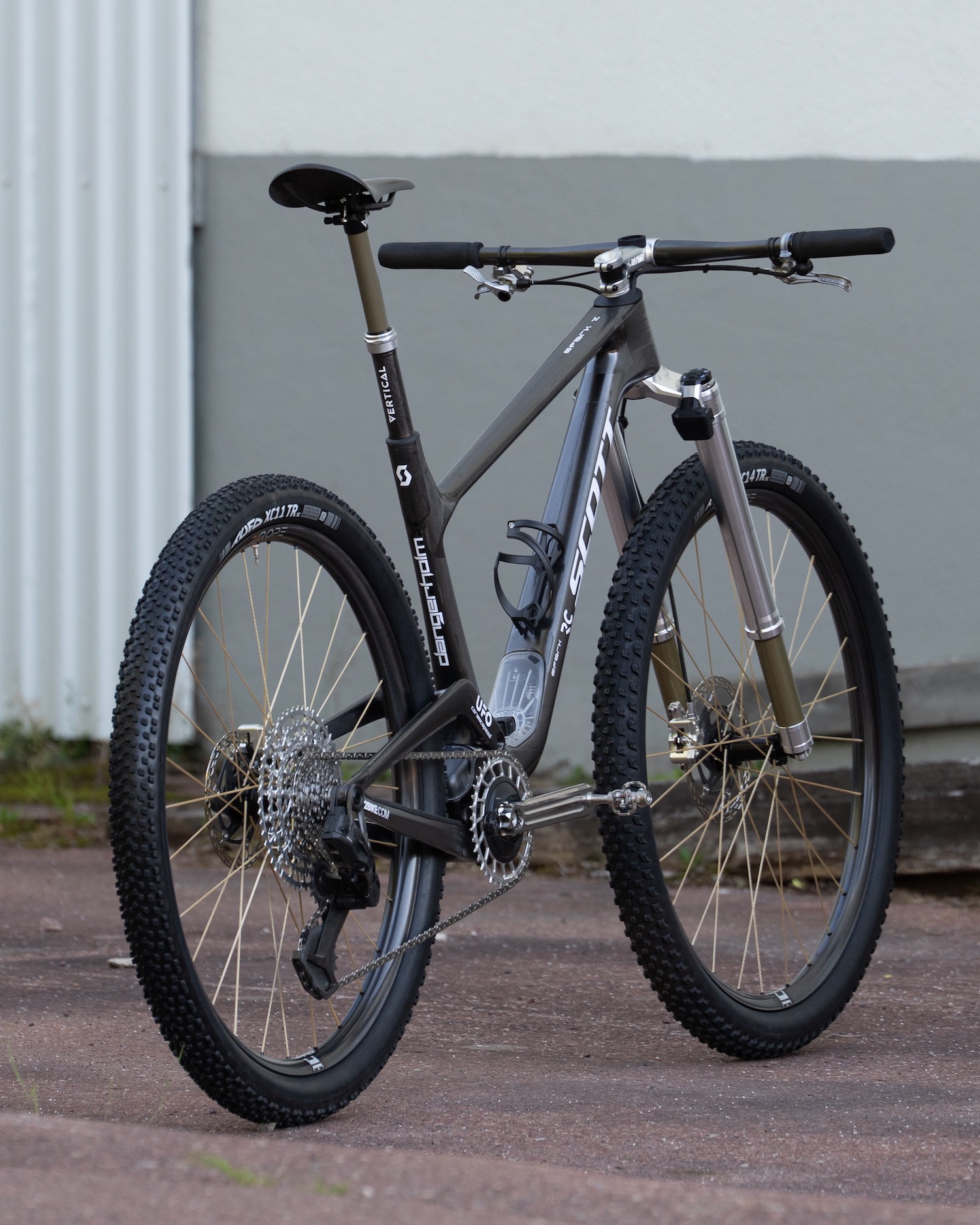 back angle profiel of Dangerholm's Scott Spark RC custom build